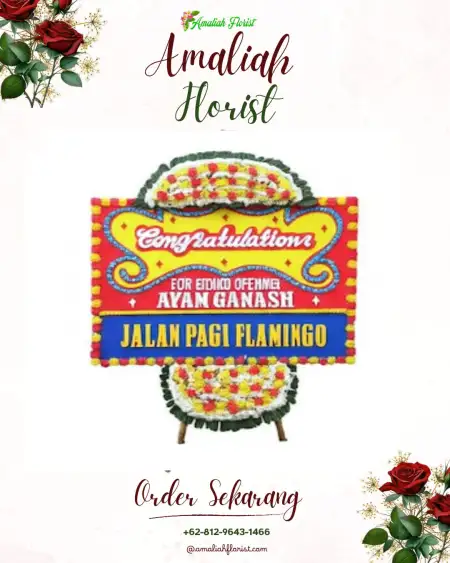 Sewa Papan Bunga Bandara Halim Perdanakusuma